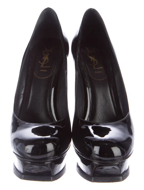 yves saint laurent black platform pumps|saint laurent pumps for sale.